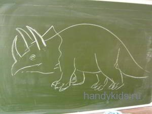Нарисуем трицератопса