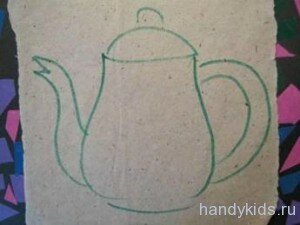  Вырезание по сложному контуру из бумаги.
