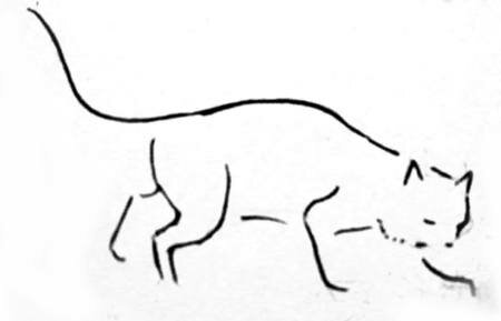 Рисуем кошку 2