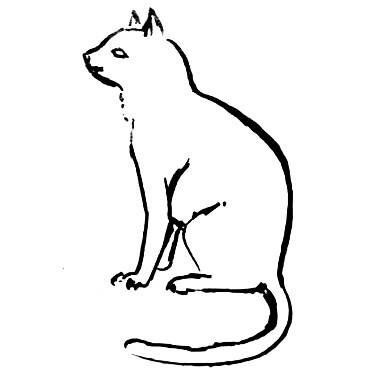 Кошка рисунок