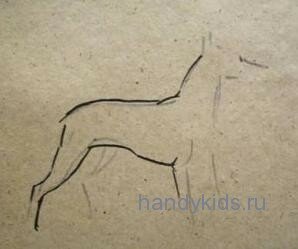  Рисуем собаку.