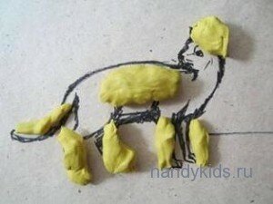  Лепим кошку по частям