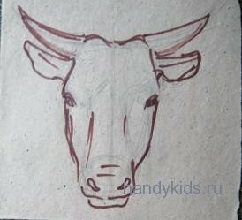 Морда коровы