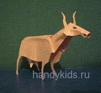  Бумажная модель коровы