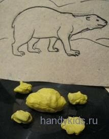  Слепим медведя из частей