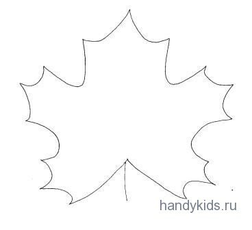 Силуэт кленового листа