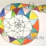 Узор в полосе -разноцветная змея