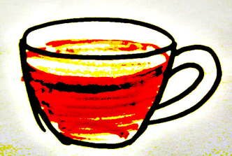 Рисунок чашки с чаем