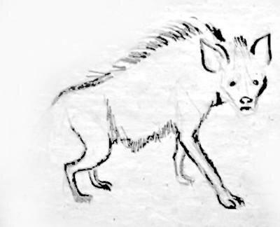 Рисунок Гиена 6