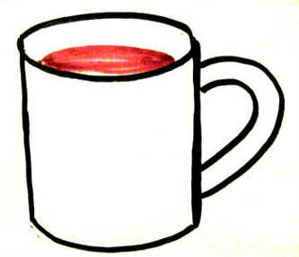 Кружка с чаем рисунок