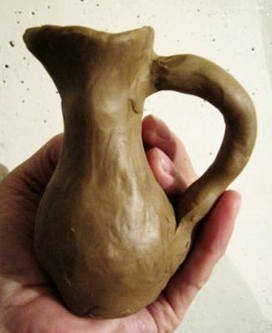 Лепка кувшин из пластилина
