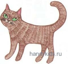 Штриховка кошка