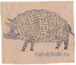 Раскраска Кабан