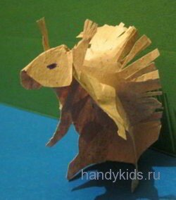  Модель белки спереди