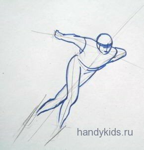 Рисуем зимние виды спрта