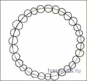 Раскраска браслет из бусин
