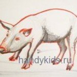 Рисуем поросёнка