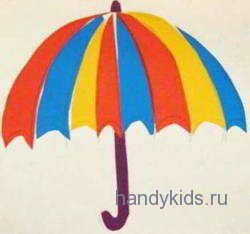 Аппликация зонт