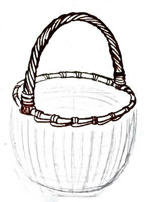 Рисуем корзину с натуры