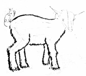 Рисуем козлёнка