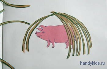 Аппликация шалаш