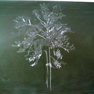 Рисунок мелом на доске