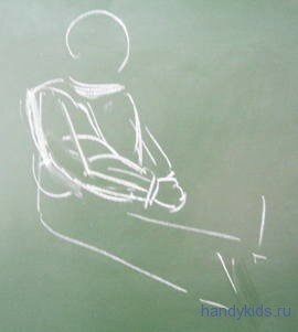 Как нарисовать ребёнка в зимней одежде