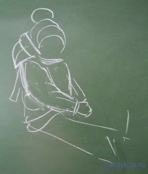 Как нарисовать зимнюю одежду