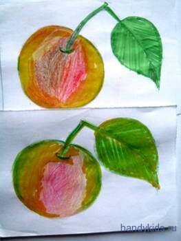 Раскрасим яблоки кругло