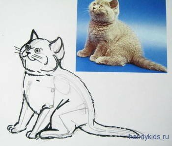 Котёнок рисунок