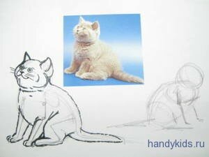Как рисовать котёнка