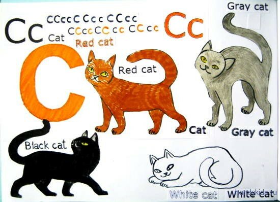 Раскраски на тему Letter C