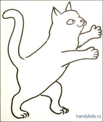 Раскраска Котёнок