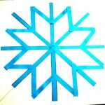Аппликация Снежинка