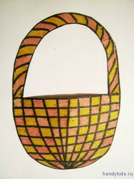 Аппликация корзина