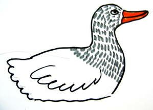 Mother Duck coloring