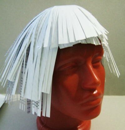 Парик из бумаги
