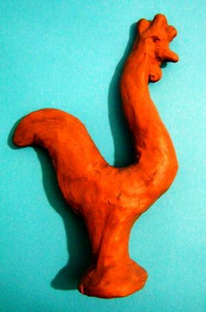 Народная игрушка филимоновский петух