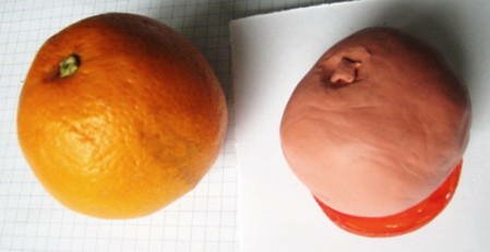 Лепка апельсин