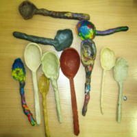 ложки из пластилина